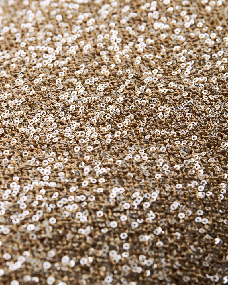 long sequin dress in knit