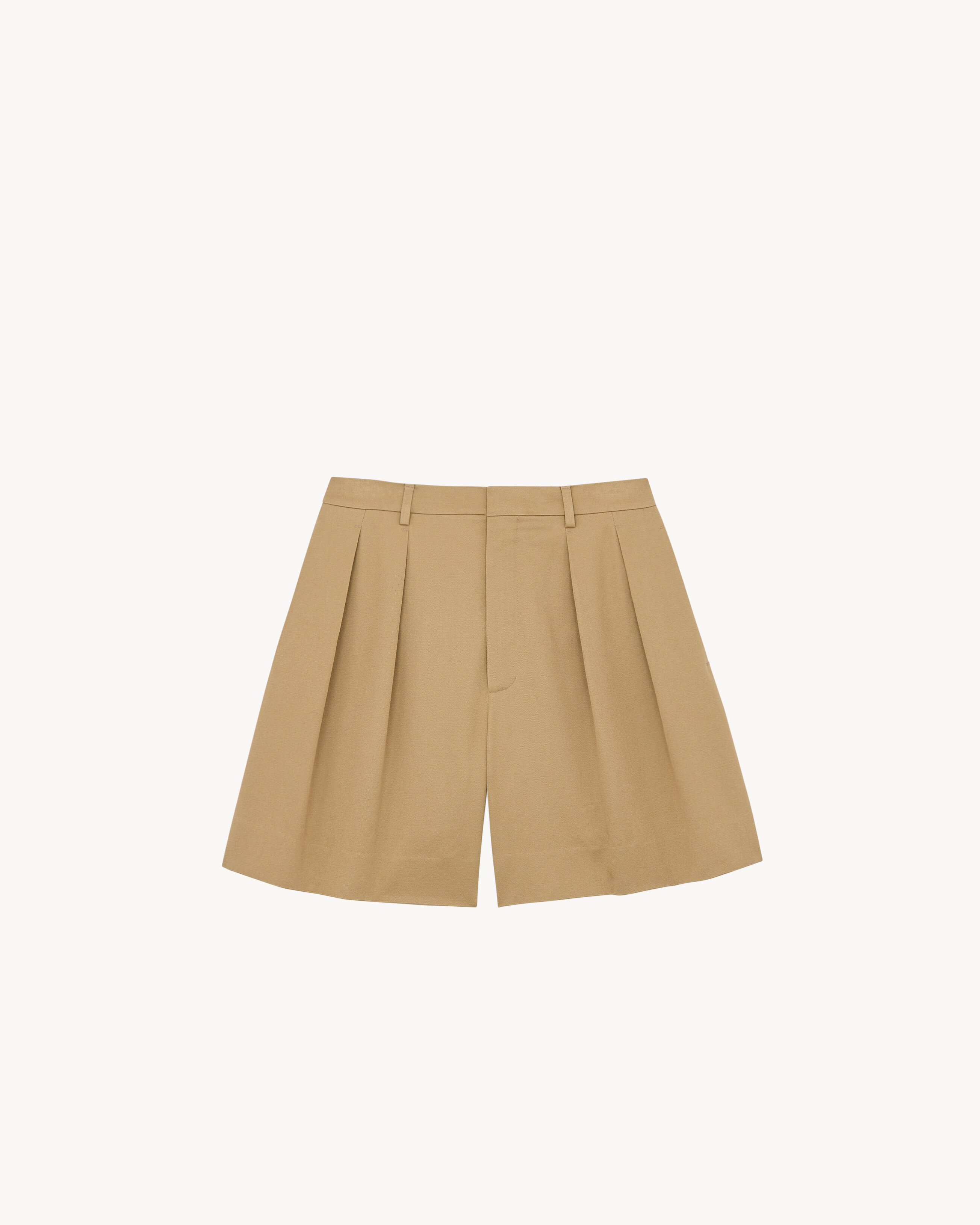 shorts in cotton gabardine
