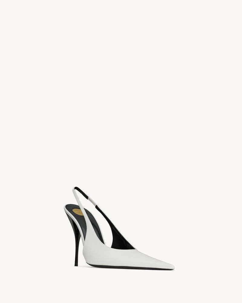 P.A.R.I.S. slingback pumps in smooth leather