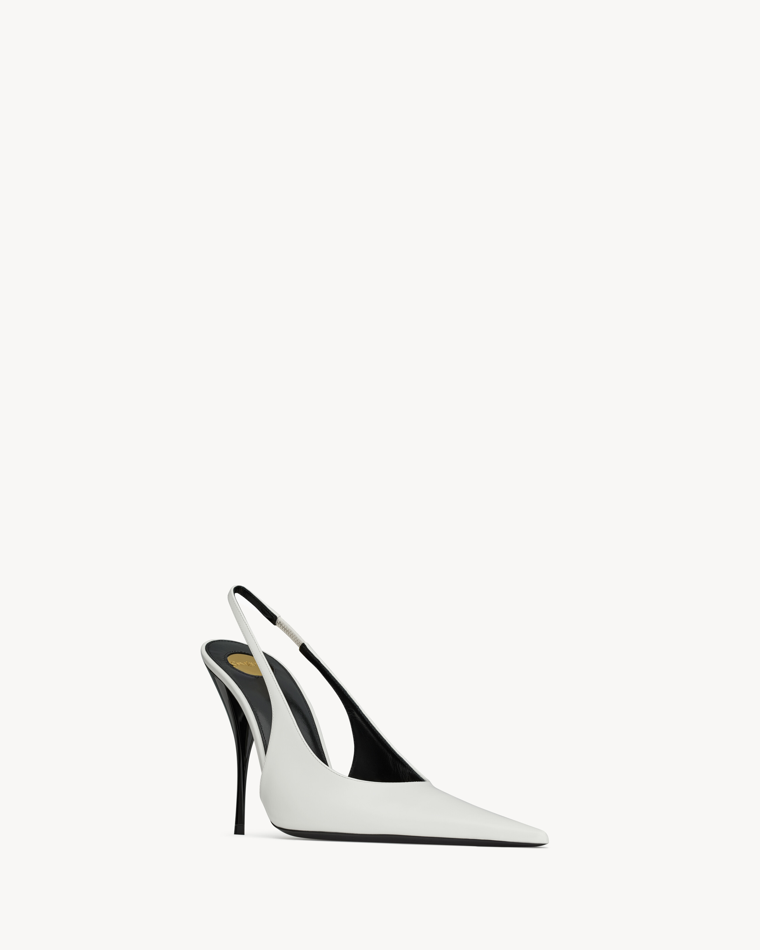 P.A.R.I.S. slingback pumps in smooth leather