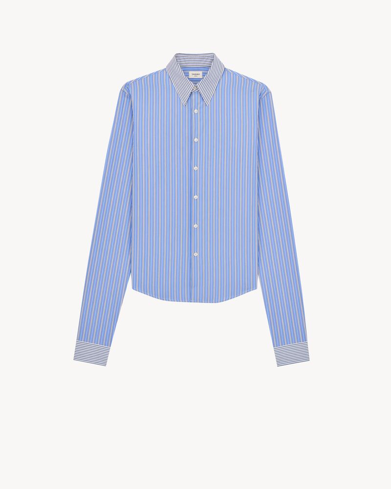 winchester shirt in striped cotton poplin