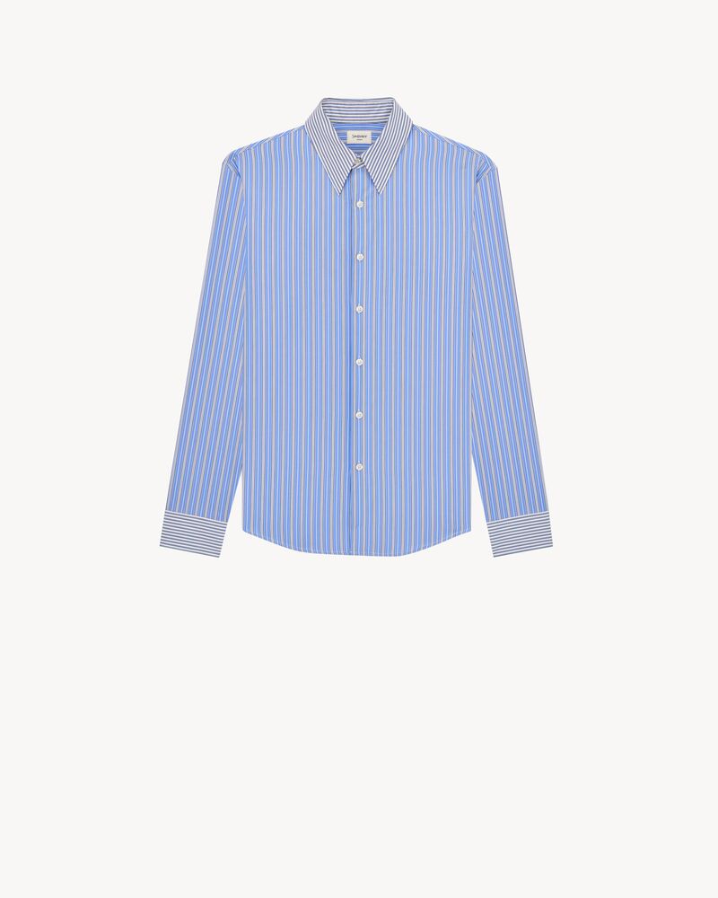 winchester shirt in striped cotton poplin