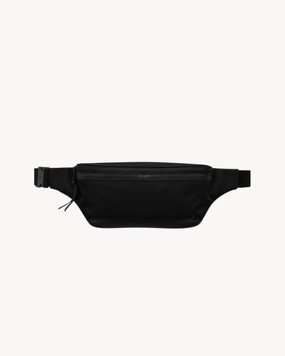 SAINT LAURENT ボディバッグ ブラック シティ ボディバッグ（ECONYL®/スムースレザー/ナイロン） ブラック