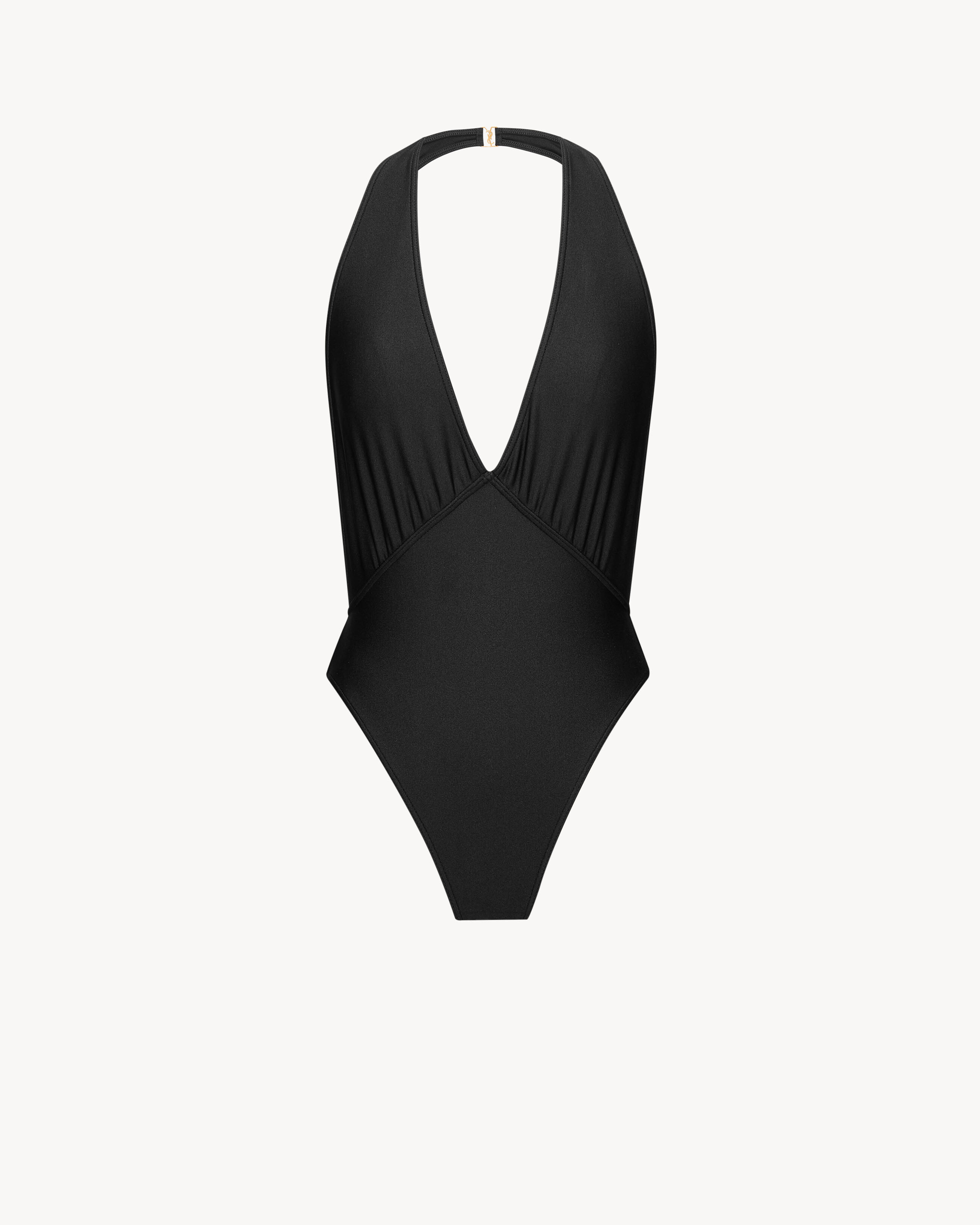 backless halter swimsuit