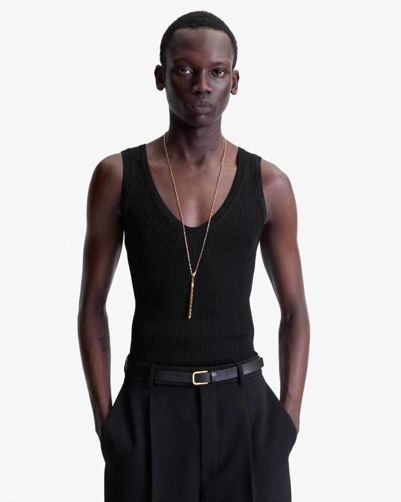tank top in ribbed knit