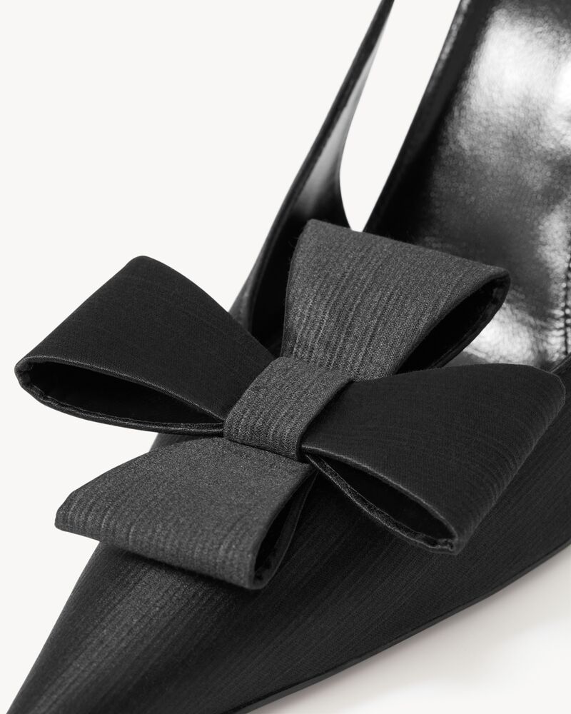 TEA slingback pumps in satin