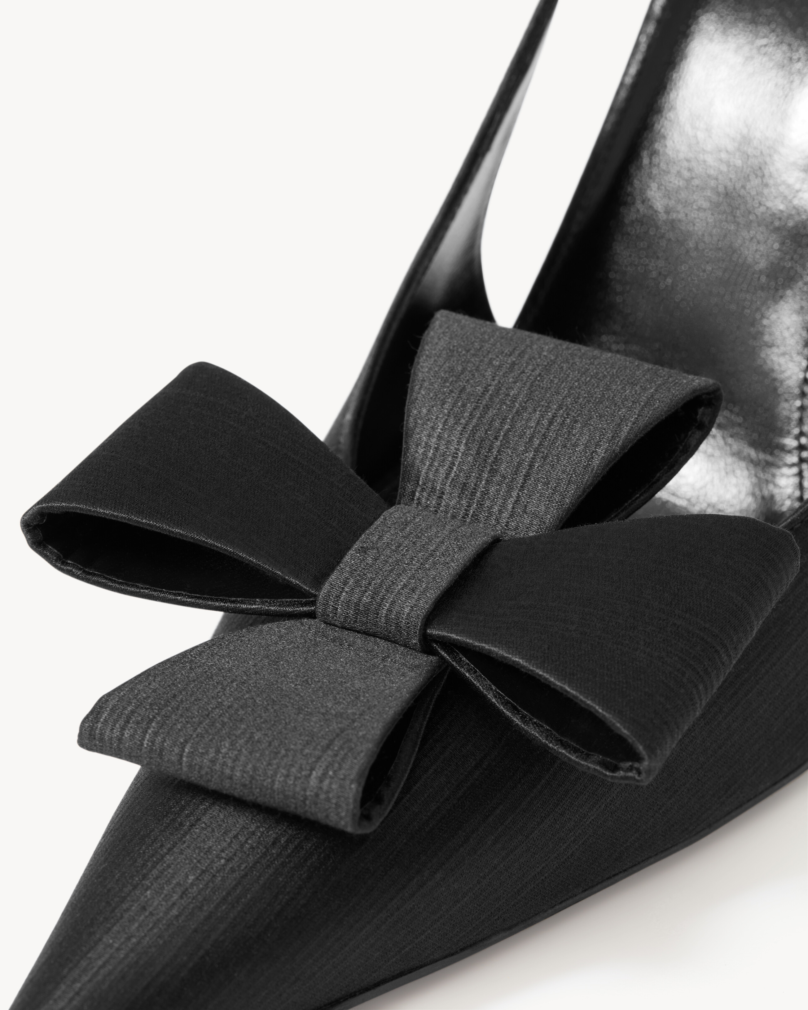 TEA slingback pumps in satin