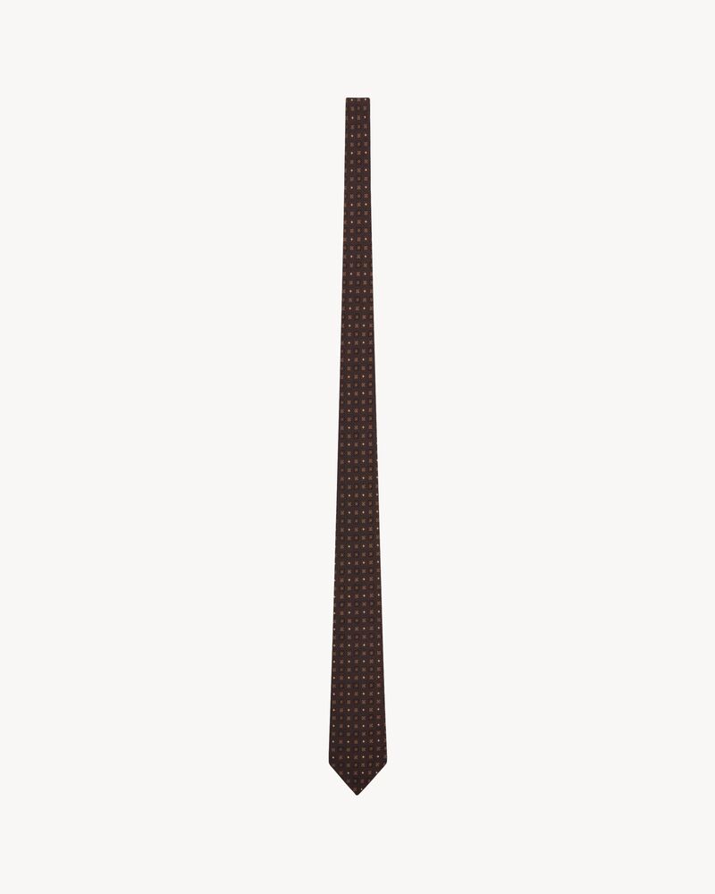 tie in silk jacquard