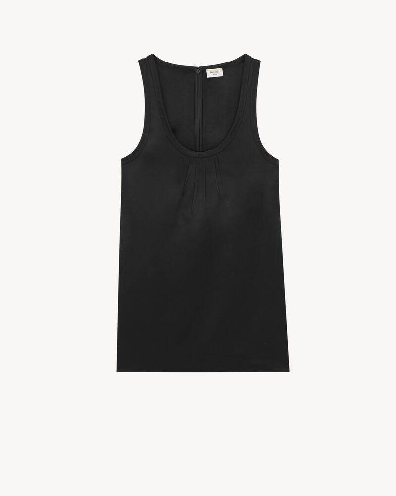 CASSANDRE shift dress in satin