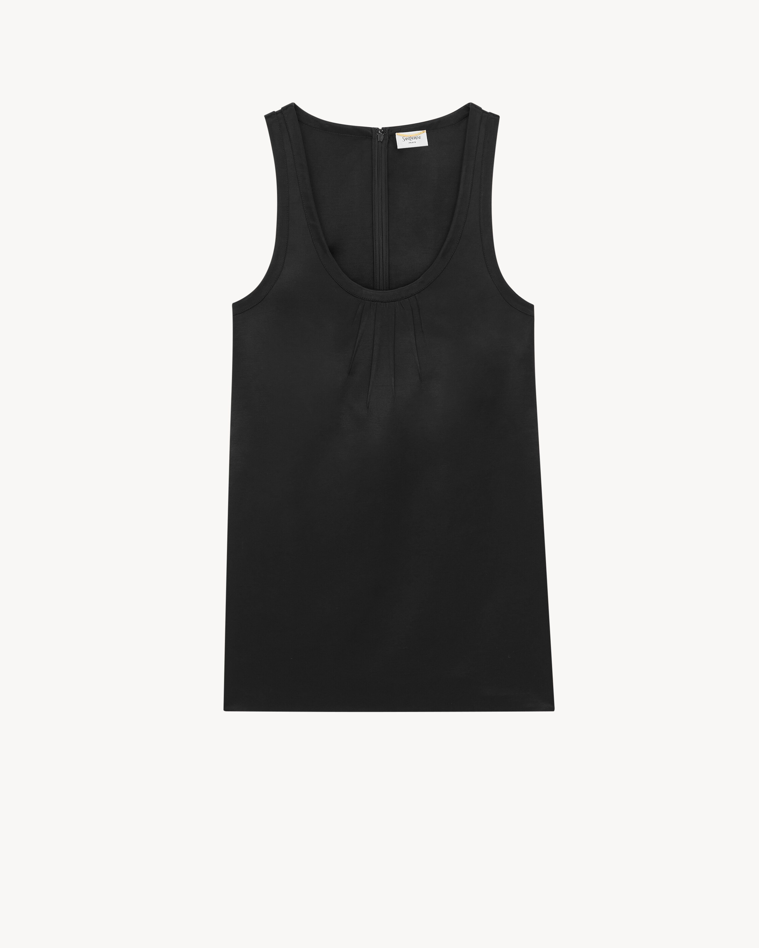 CASSANDRE shift dress in satin