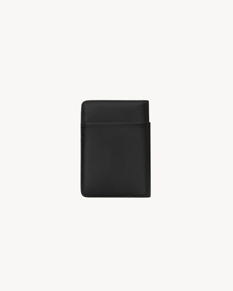 SAINT LAURENT PARIS passport case in smooth leather