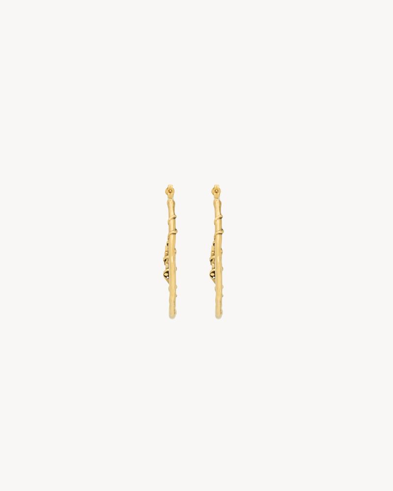 CASSANDRE mulberry hoop earrings in metal