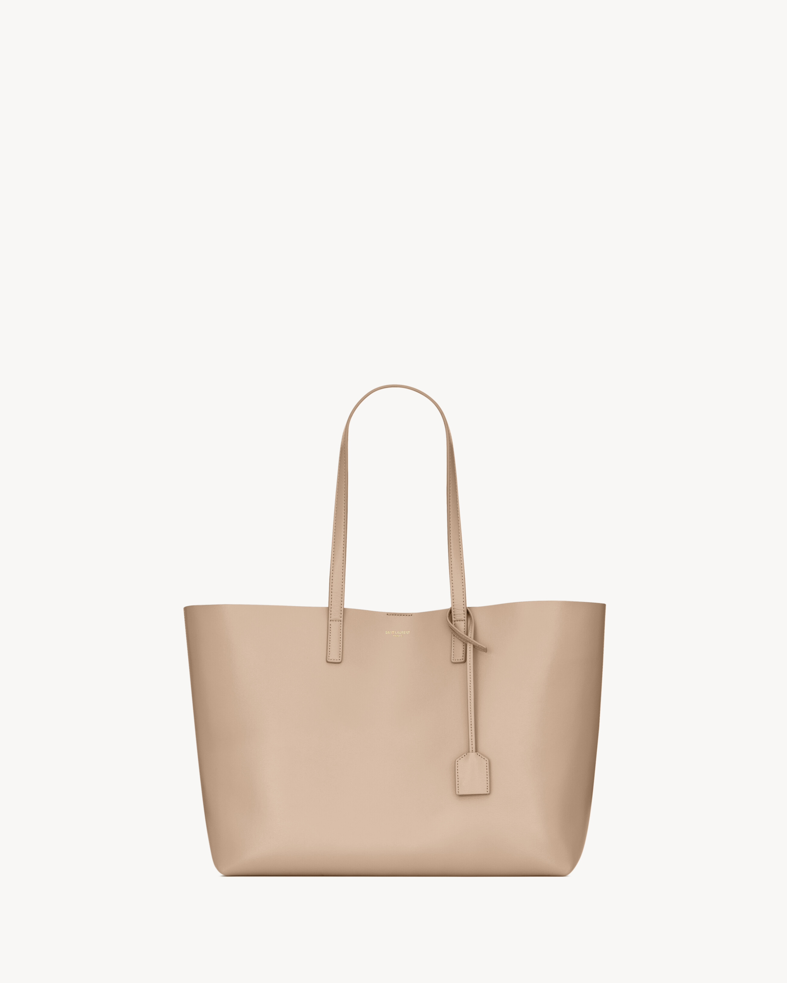 Shopping Saint Laurent in leather