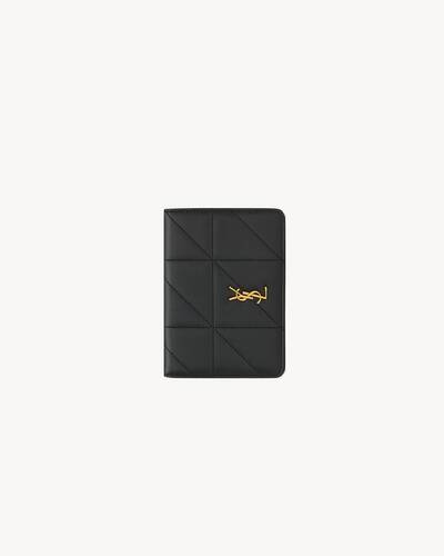 JAMIE passport case in lambskin in Black | Saint Laurent | YSL US