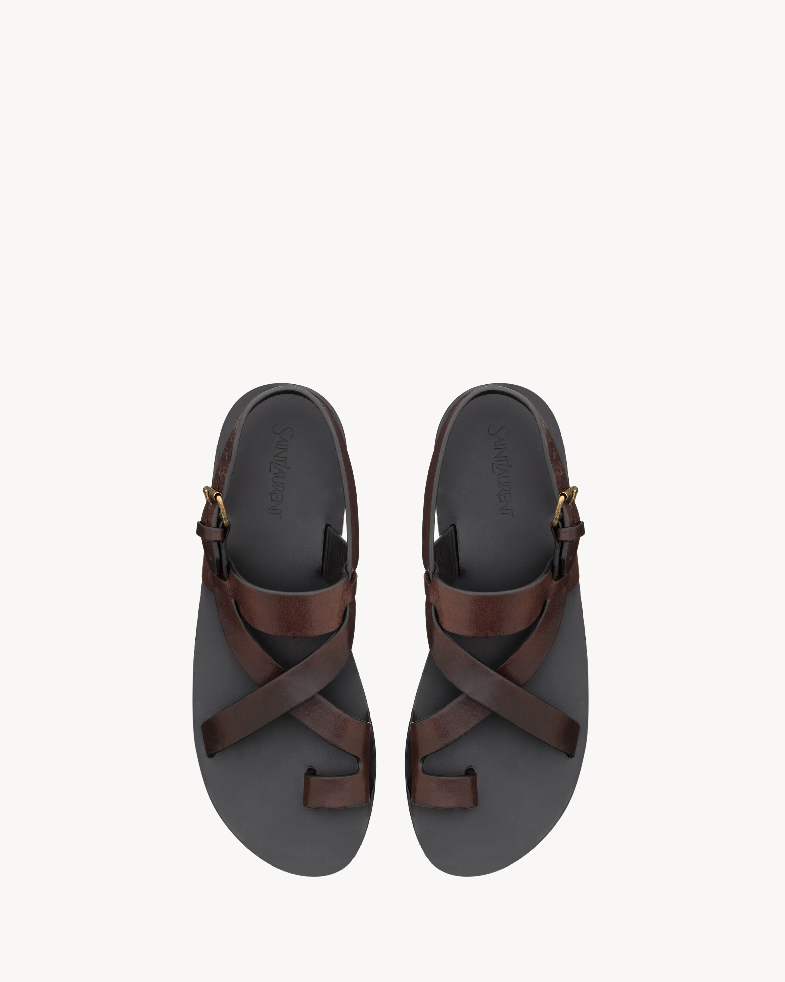 IOS sandals in smooth leather