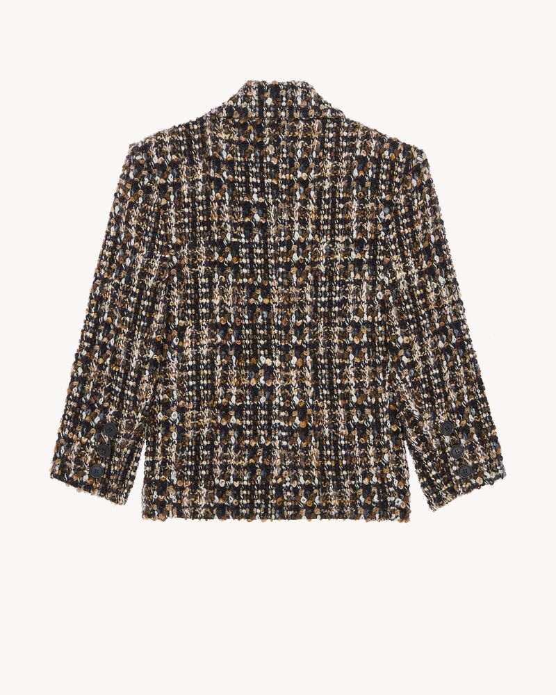 single-breasted jacket in tweed