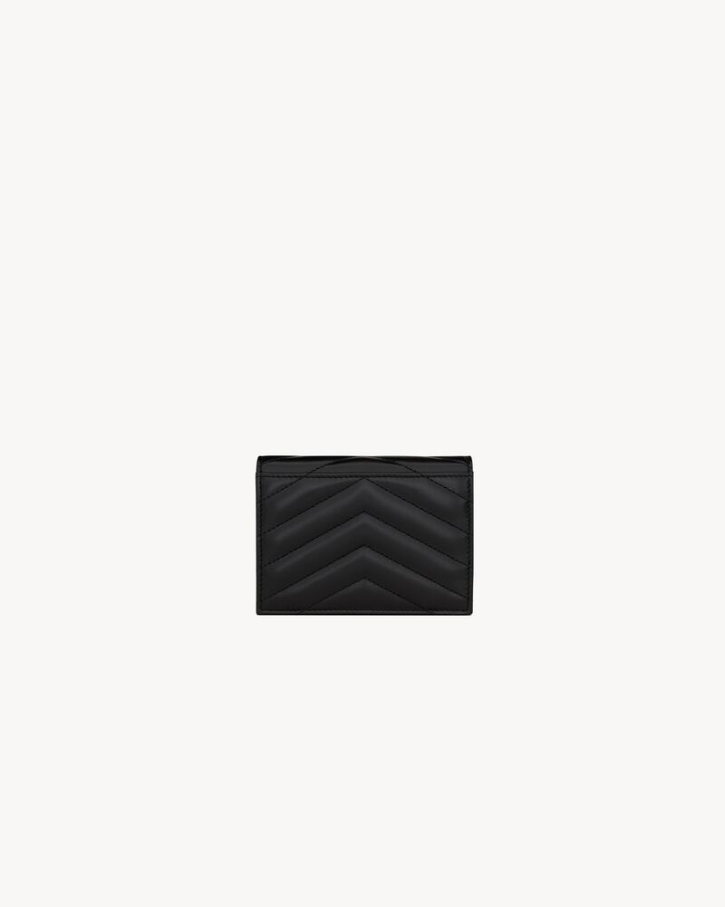 CASSANDRE MATELASSÉ FLAP CARD CASE IN LAMBSKIN