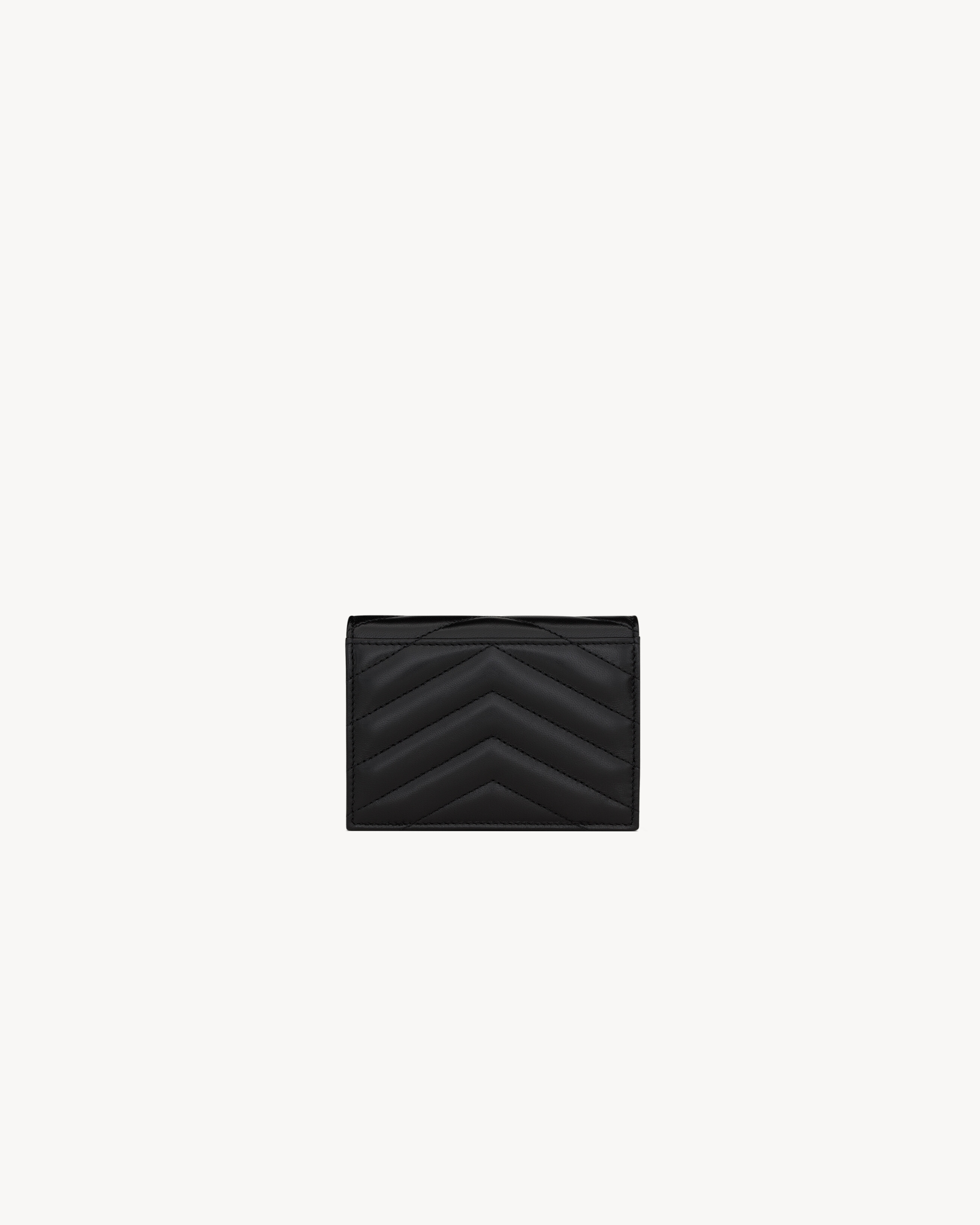 CASSANDRE MATELASSÉ FLAP CARD CASE IN LAMBSKIN