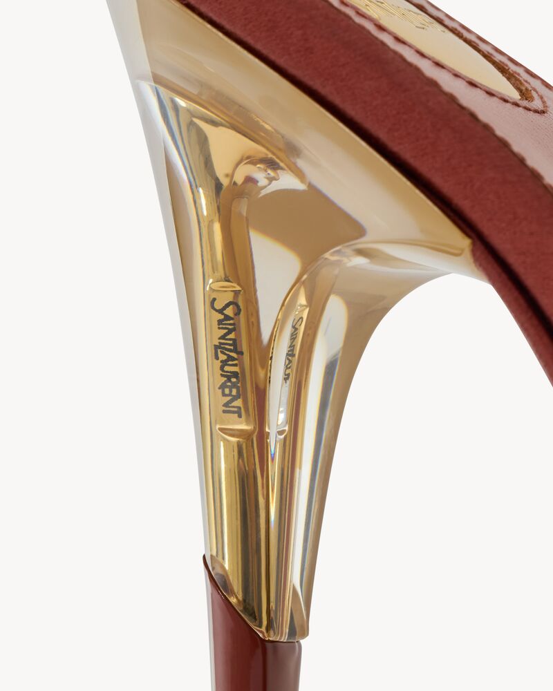 SIBYL slingback pumps in TPU and satin