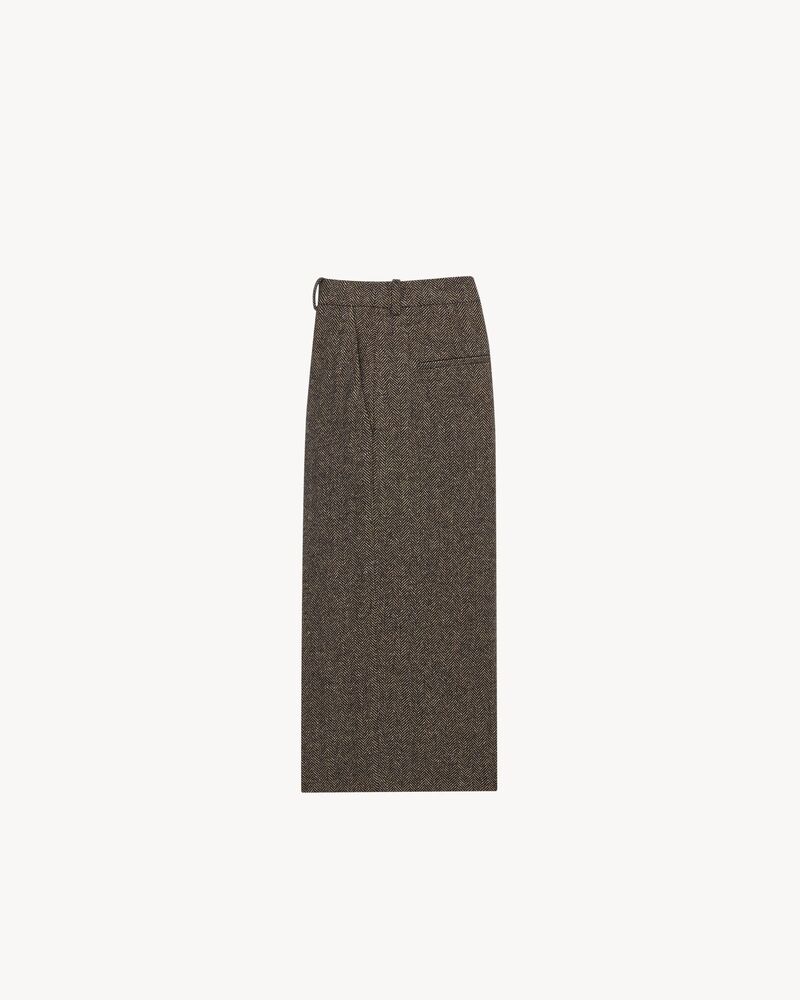 culottes in herringbone wool