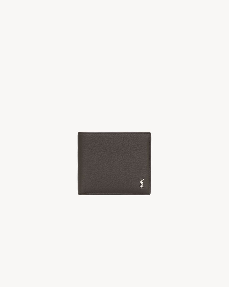 TINY CASSANDRE East/West wallet in grained leather
