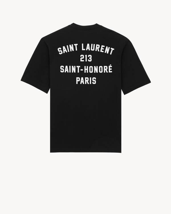 SAINT LAURENT PARIS T-SHIRT in Black | Saint Laurent | YSL EN-TH