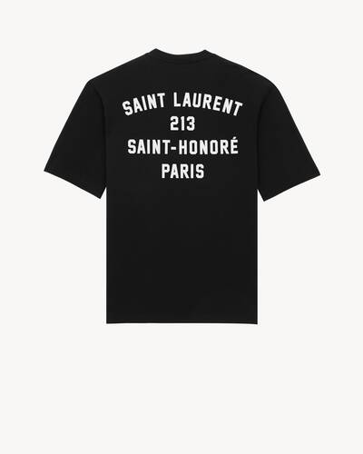 SAINT LAURENT PARIS T-SHIRT in Black | Saint Laurent | YSL EN-JP