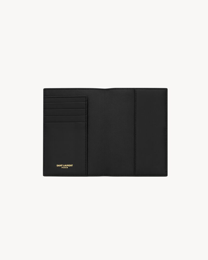 TINY CASSANDRE PASSPORT CASE IN CROCODILE-EMBOSSED LEATHER