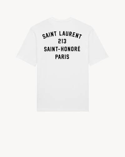 SAINT LAURENT PARIS T-SHIRT in White | Saint Laurent | YSL EN-FI