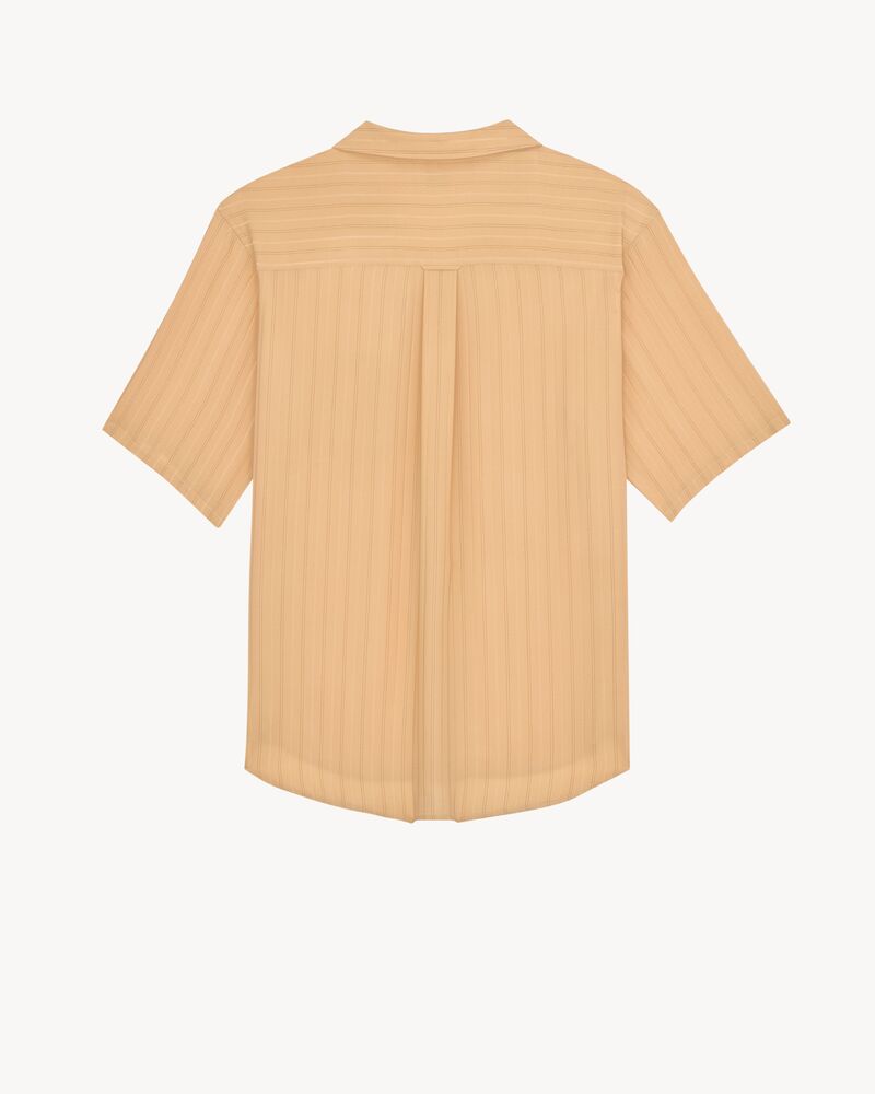 shirt in striped silk