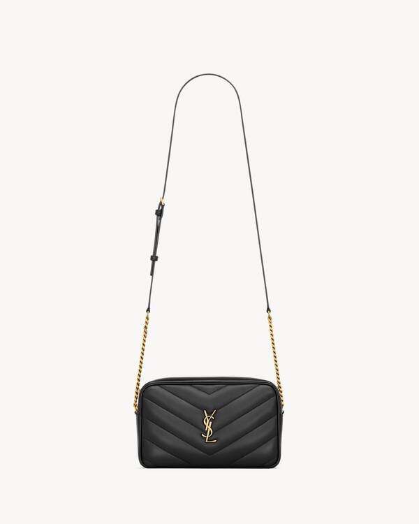 LOULOU camera bag in MATELASSÉ lambskin in Black | Saint Laurent
