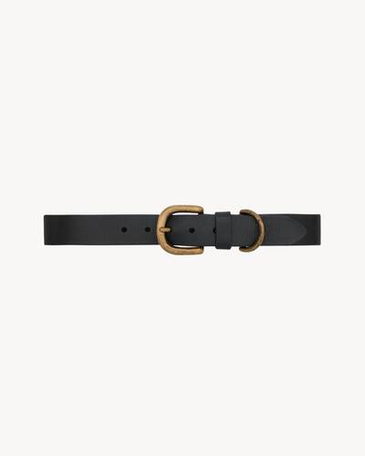 Dリング バックルベルト（レザー） ブラック | Saint Laurent | YSL JA-JP