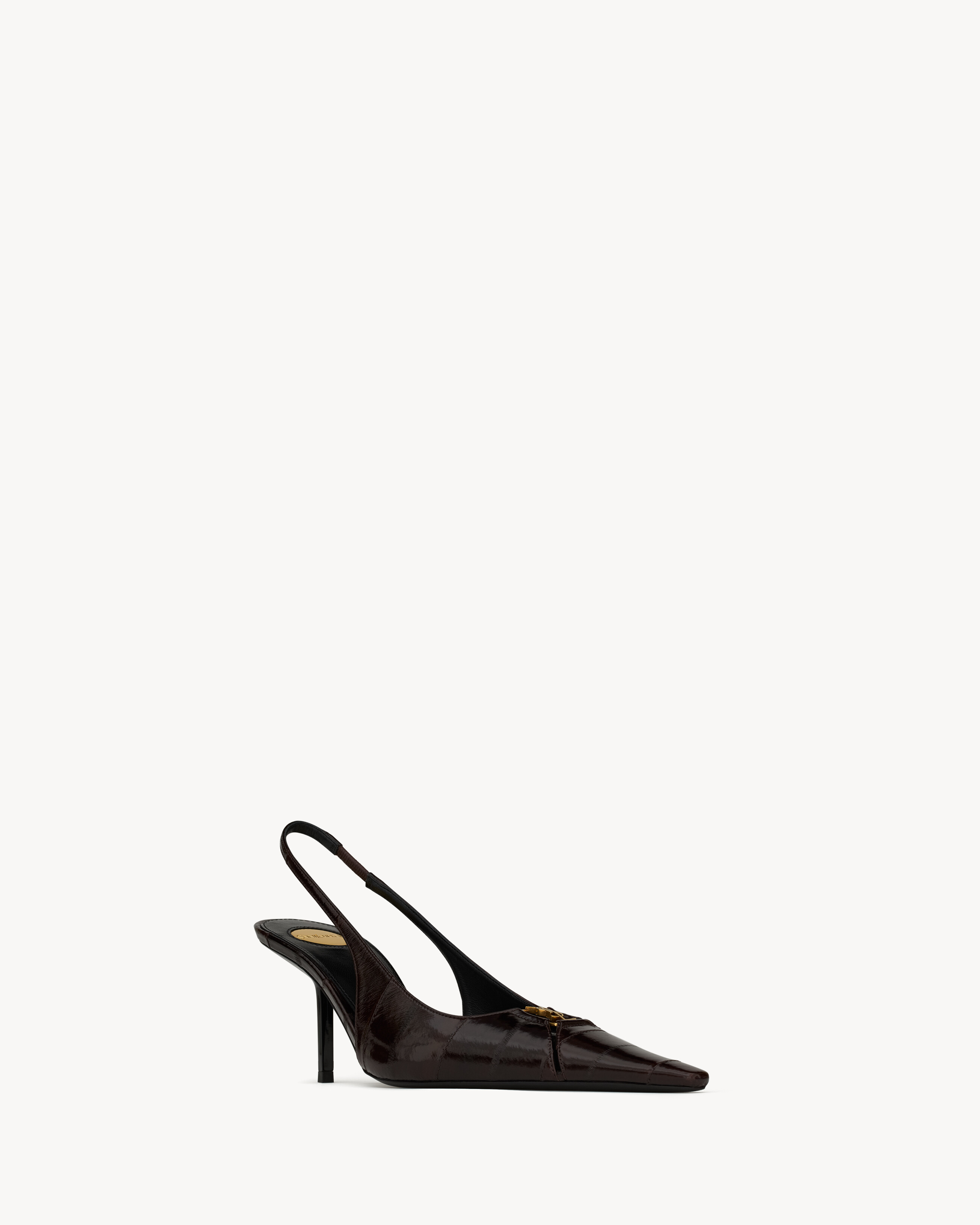 BABYLONE BRETEUIL slingback pumps in hagfish