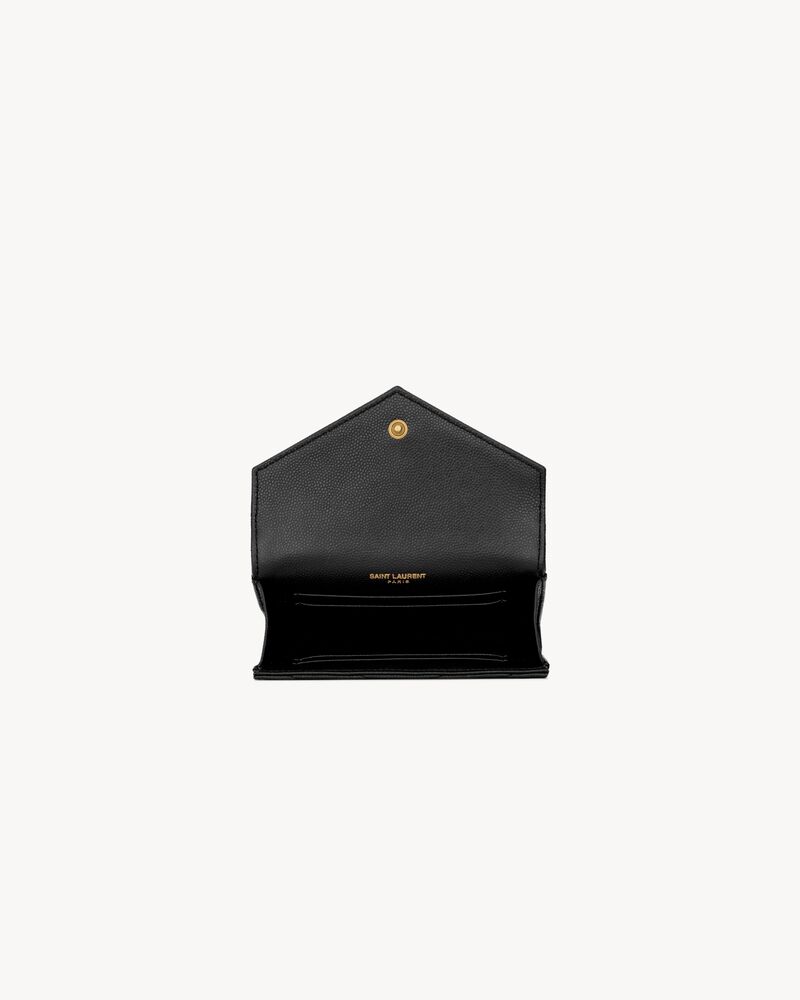 CASSANDRE MATELASSÉ small envelope wallet in grain de poudre leather