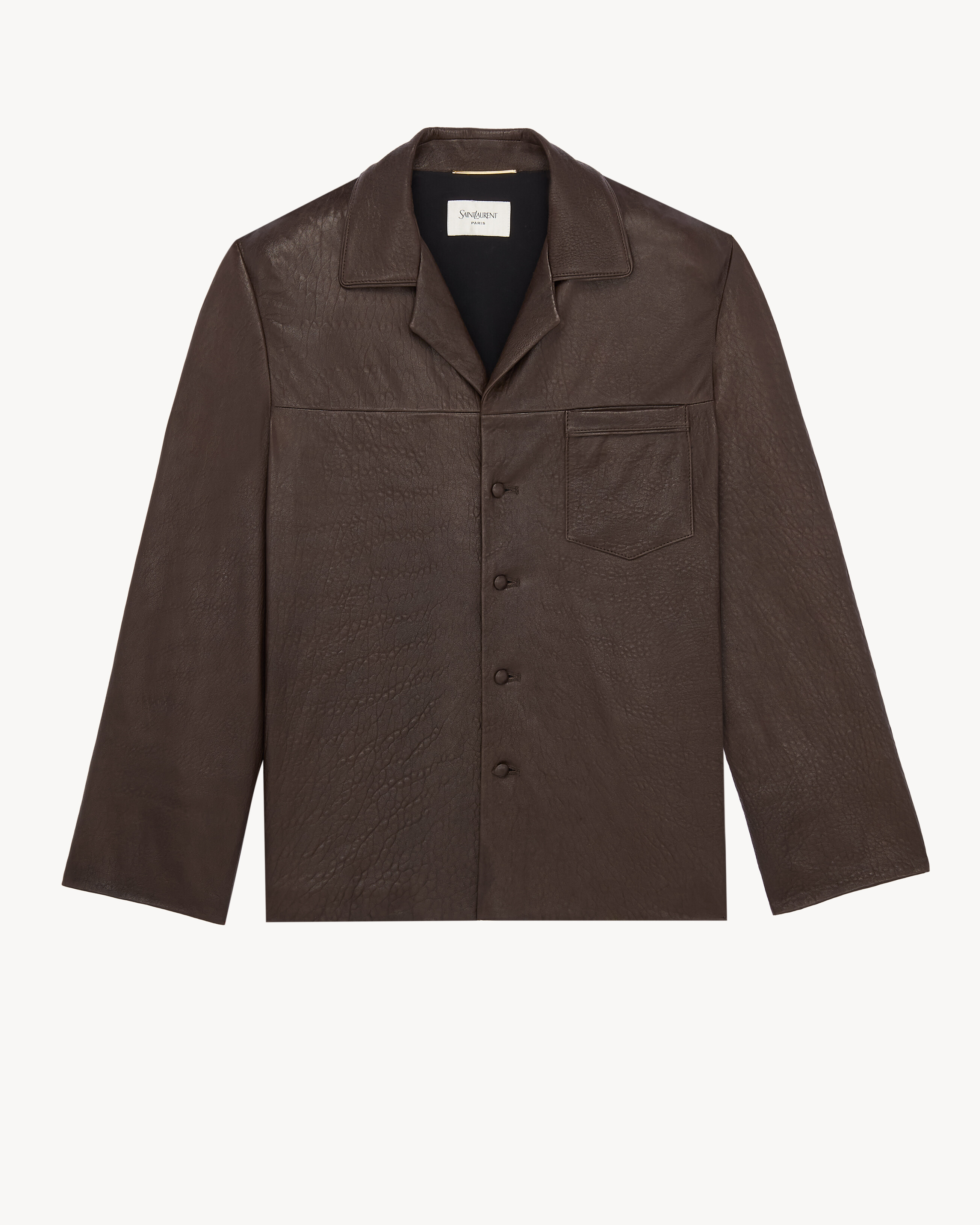 pajama top in bubbled lambskin