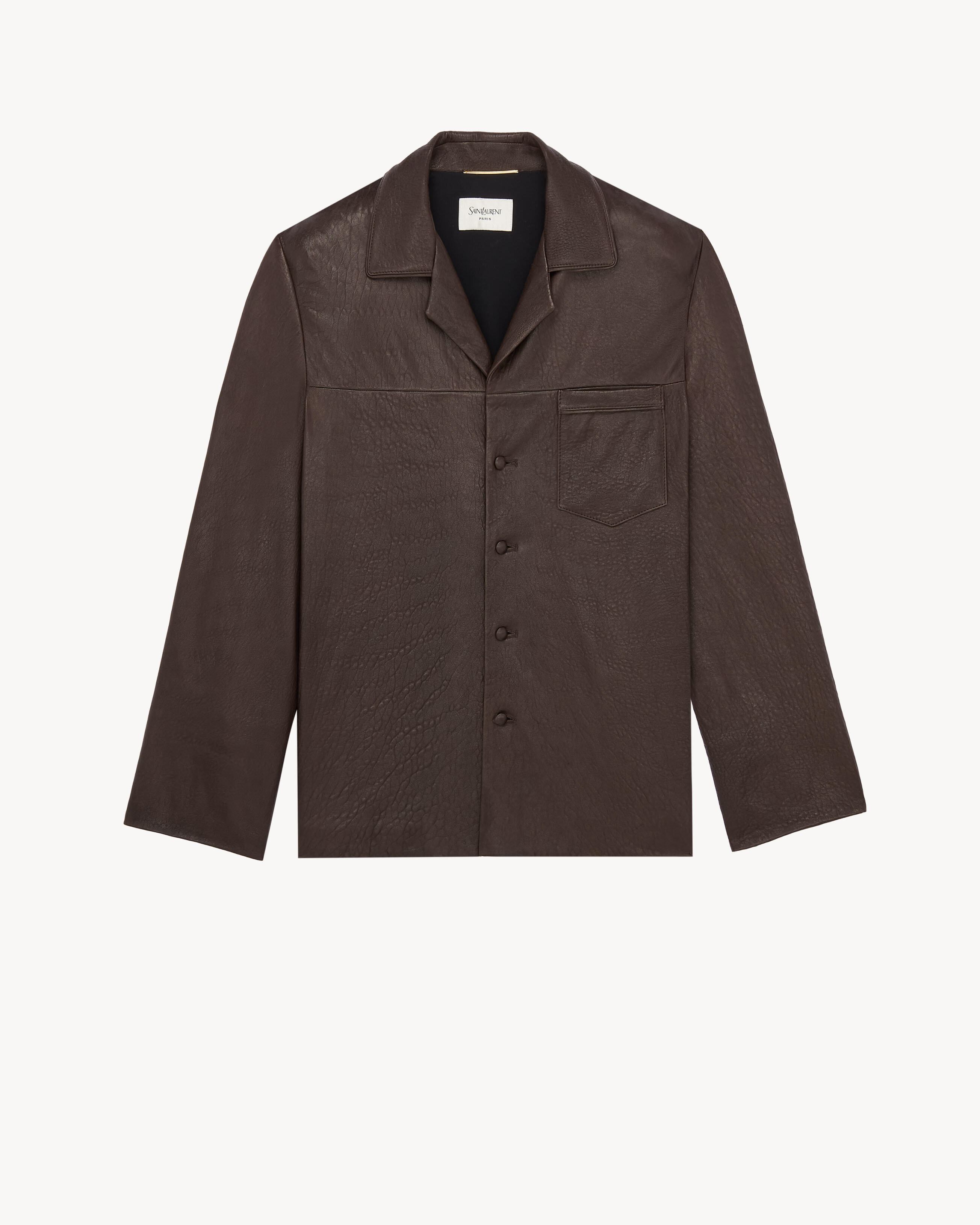 jacket in bubbled lambskin