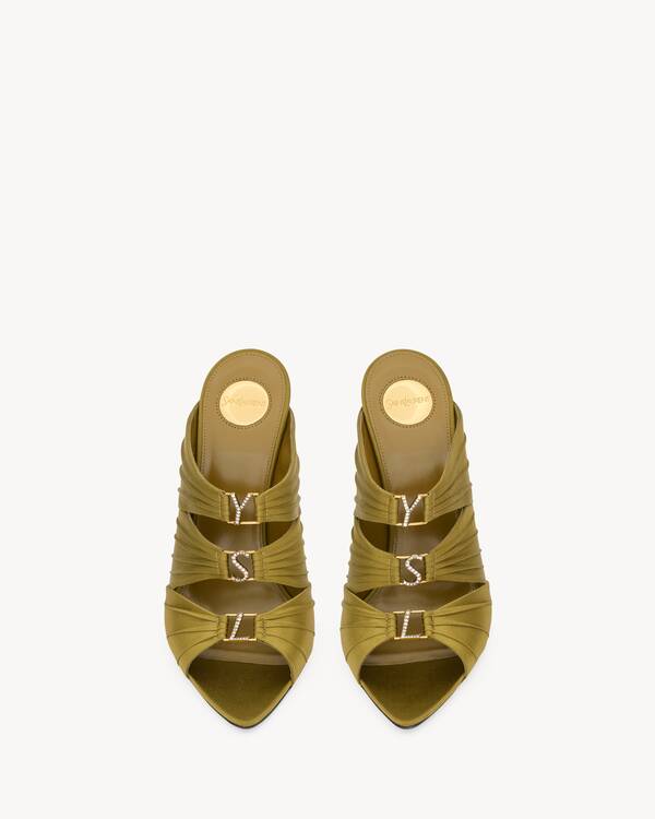 EMILIE mules in satin crepe