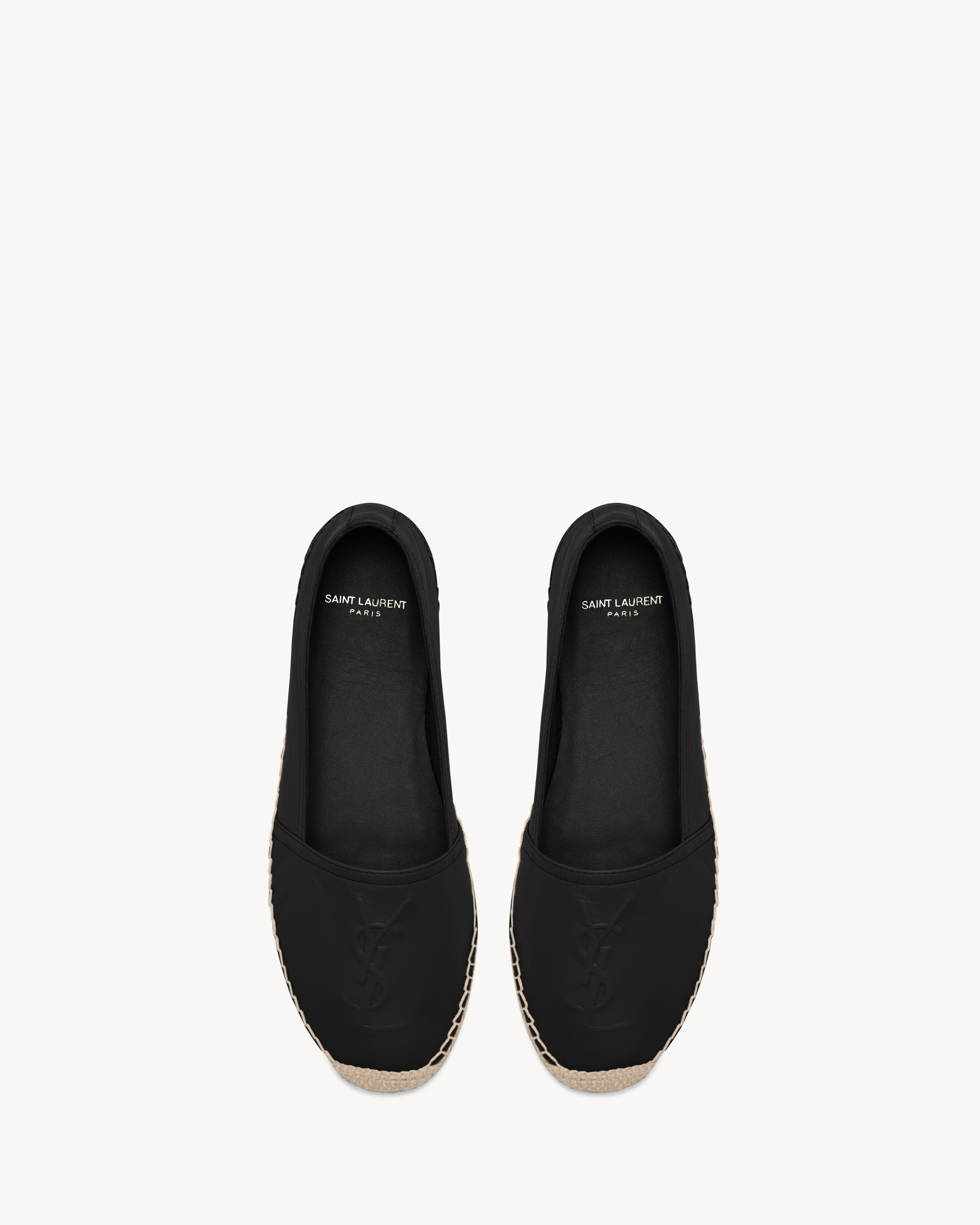espadrillas nere in pelle