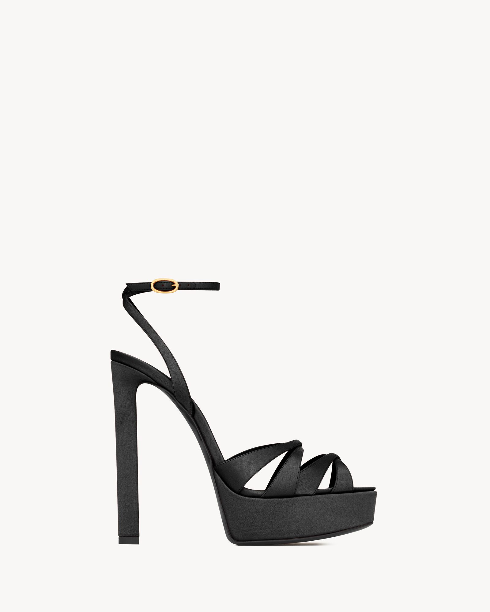 CHANDELLE platform sandals in satin crepe — 8607219QNAO1000