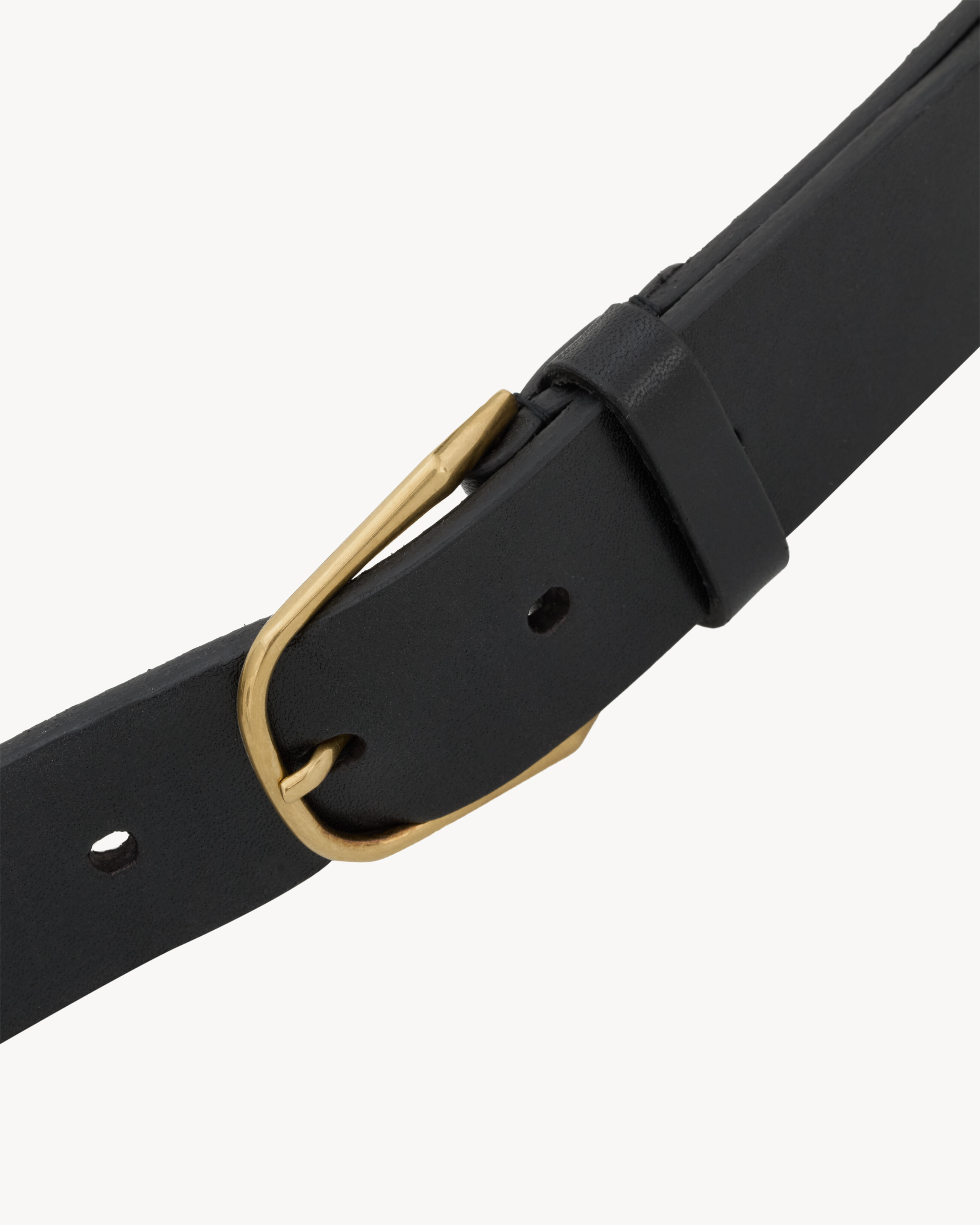 Minimal belt in leather