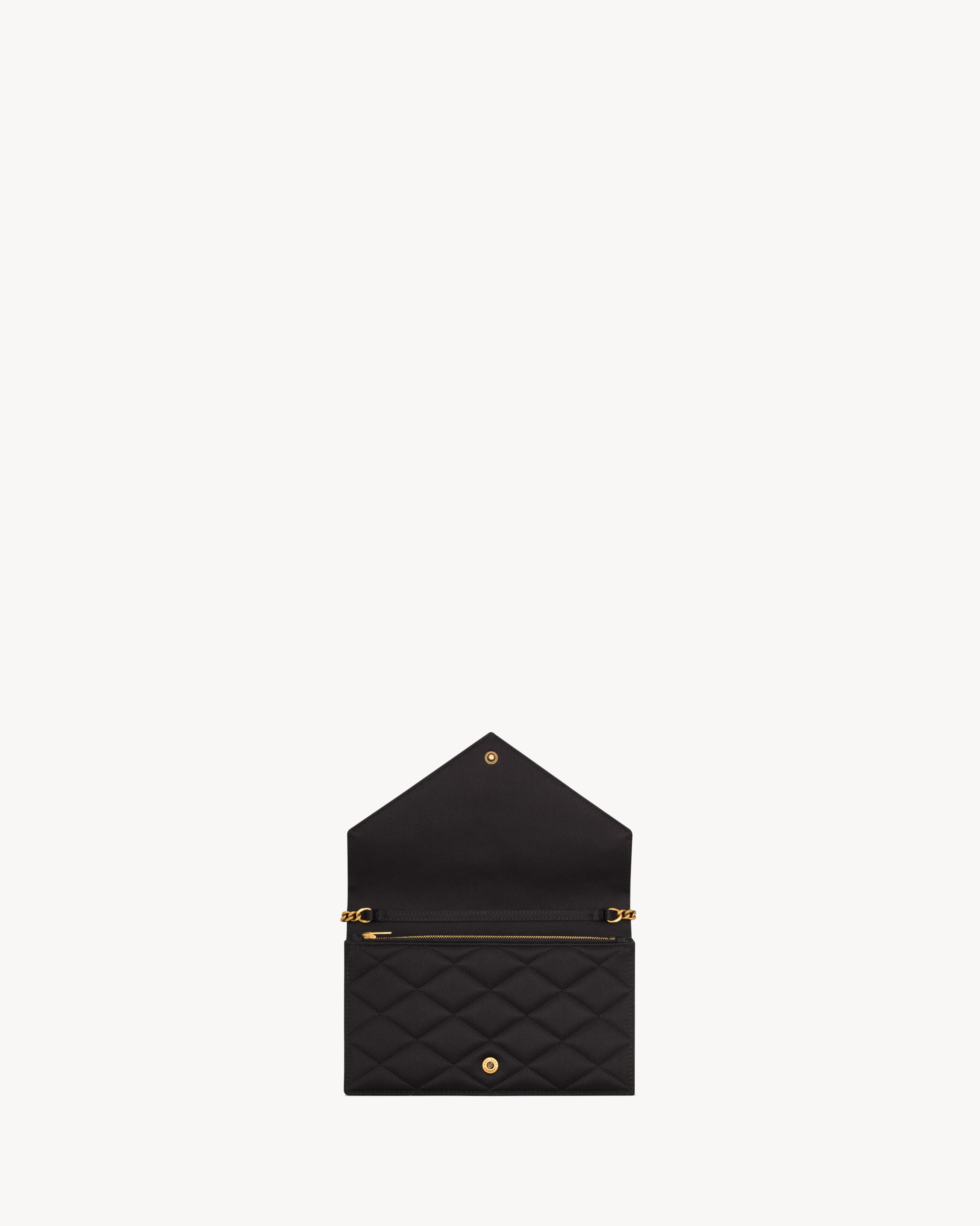 PARIS chain wallet in satin