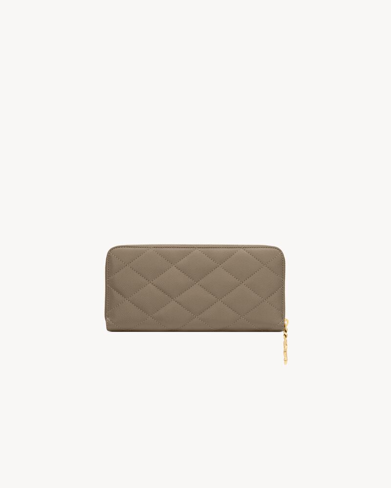CASSANDRE BIJOU zip wallet in GRAIN DE POUDRE leather