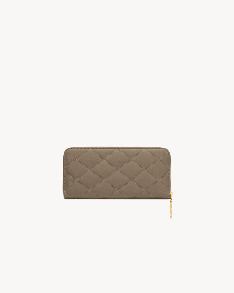 CASSANDRE BIJOU zip wallet in GRAIN DE POUDRE leather