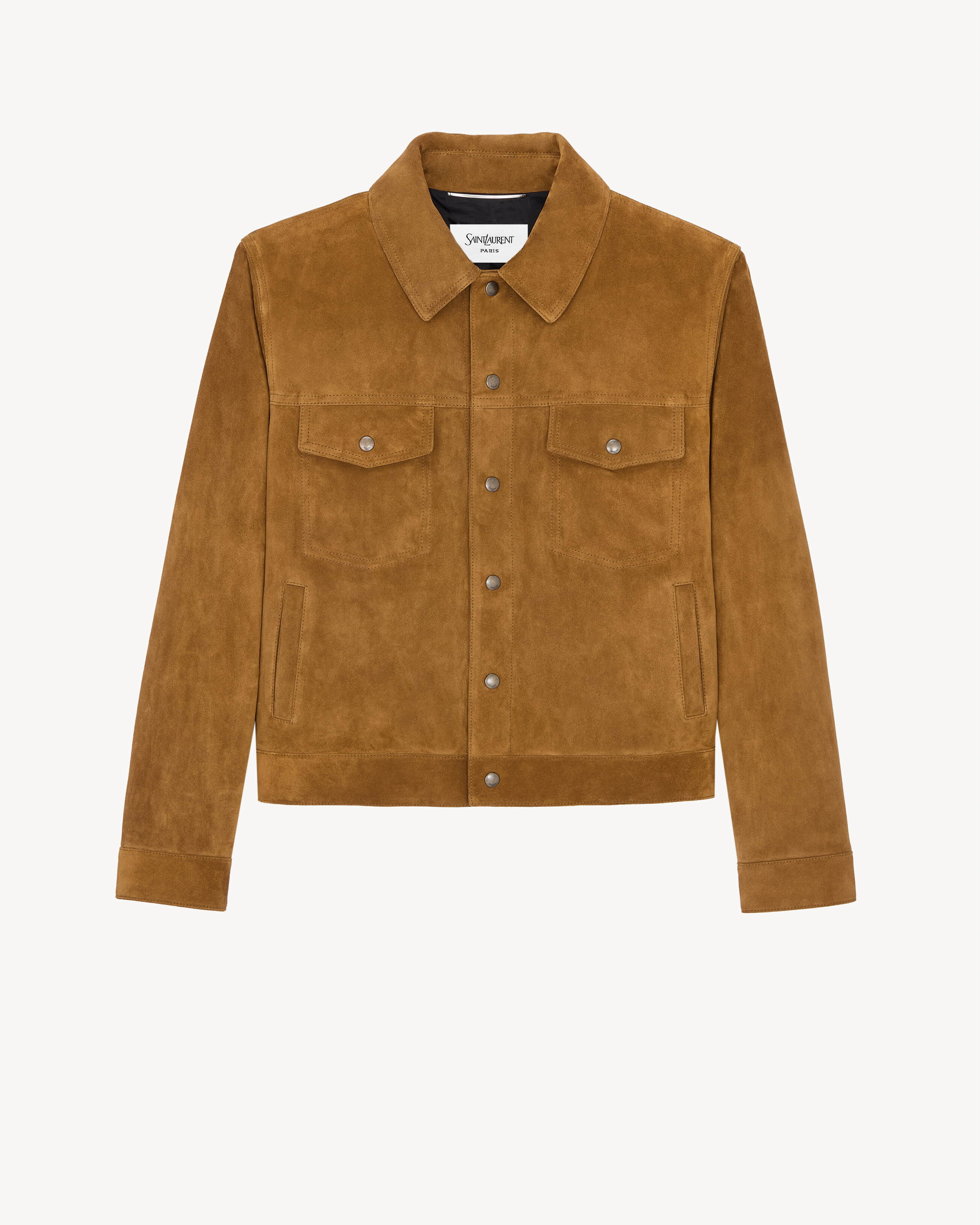 short jacket in vintage split leather