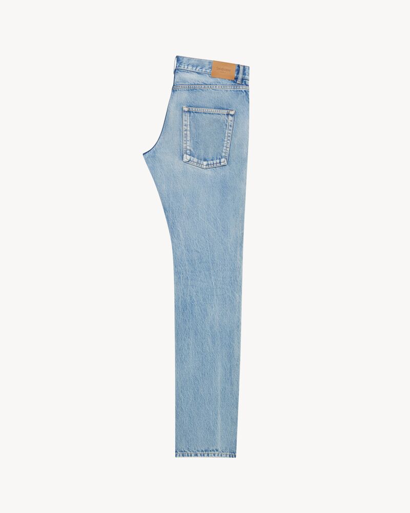 low-rise relaxed slim jeans in blue beat denim