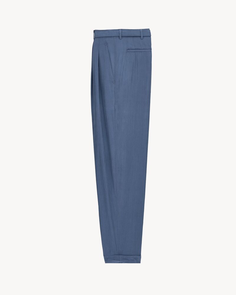 carotte-fit pants in silk habotai