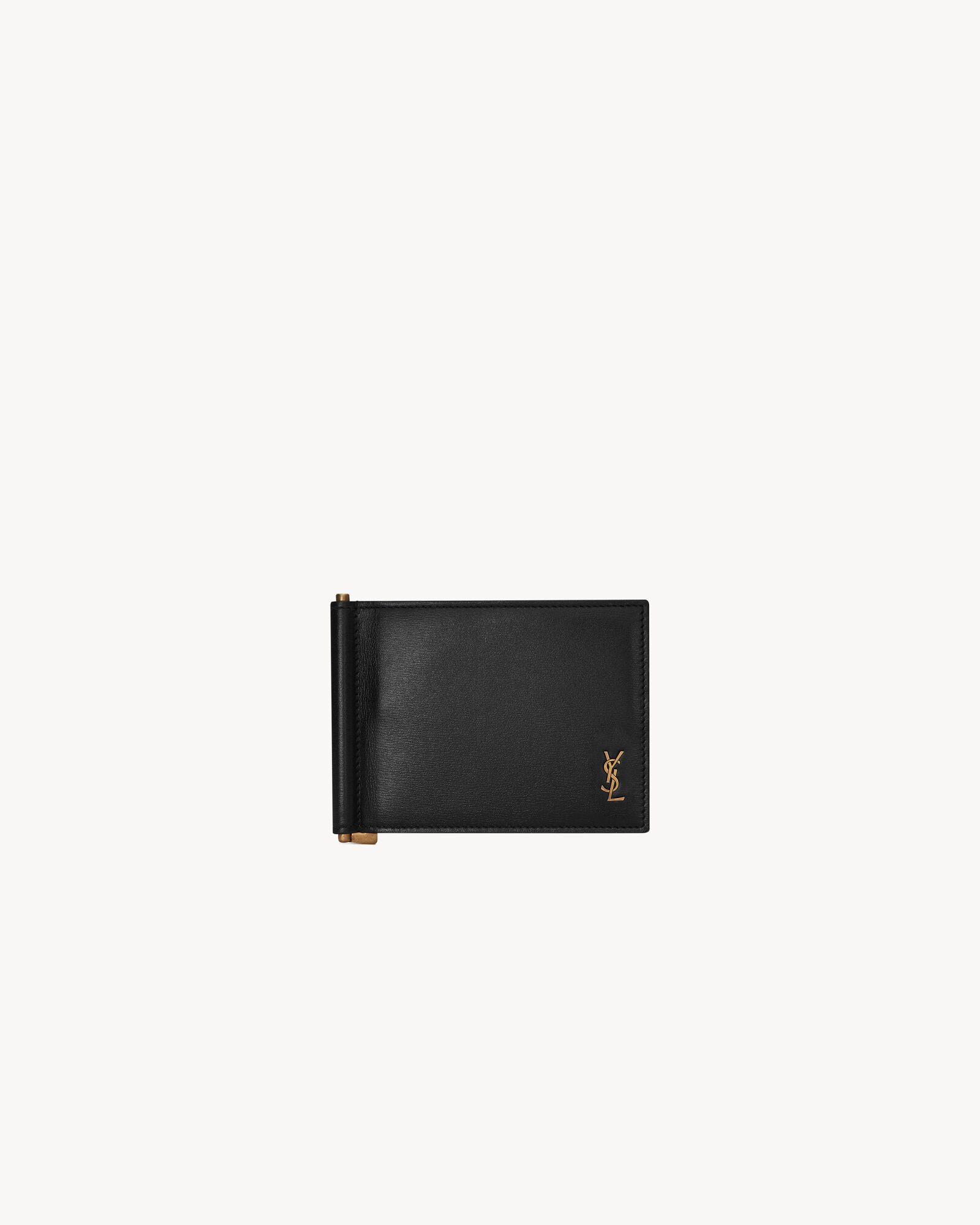 TINY CASSANDRE Bill clip wallet in shiny leather — 86363102G0W1000