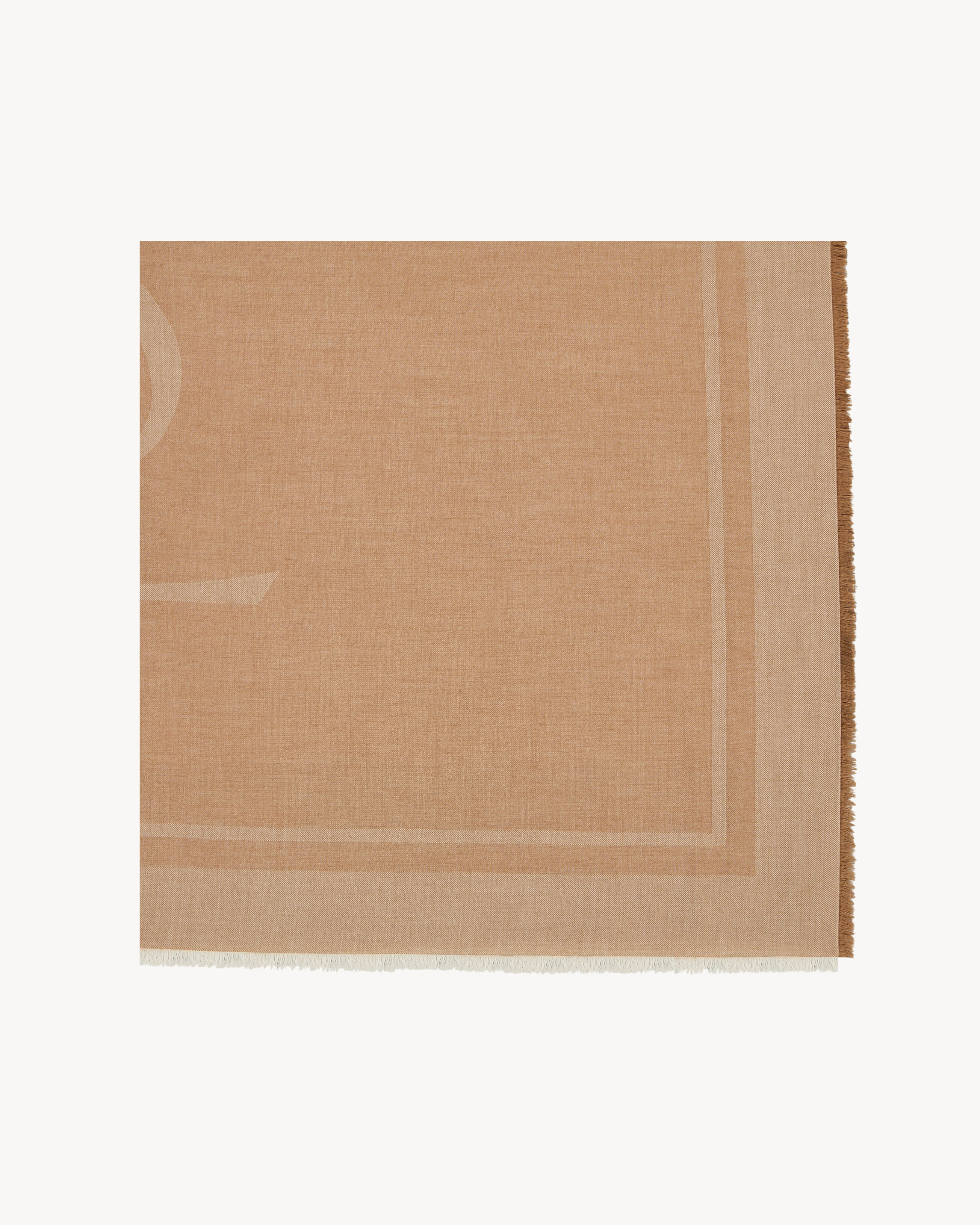 CASSANDRE square scarf in cashmere and silk jacquard