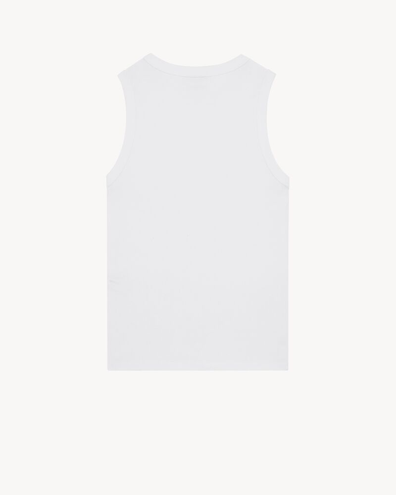 CASSANDRE tank top in ribbed cotton jersey