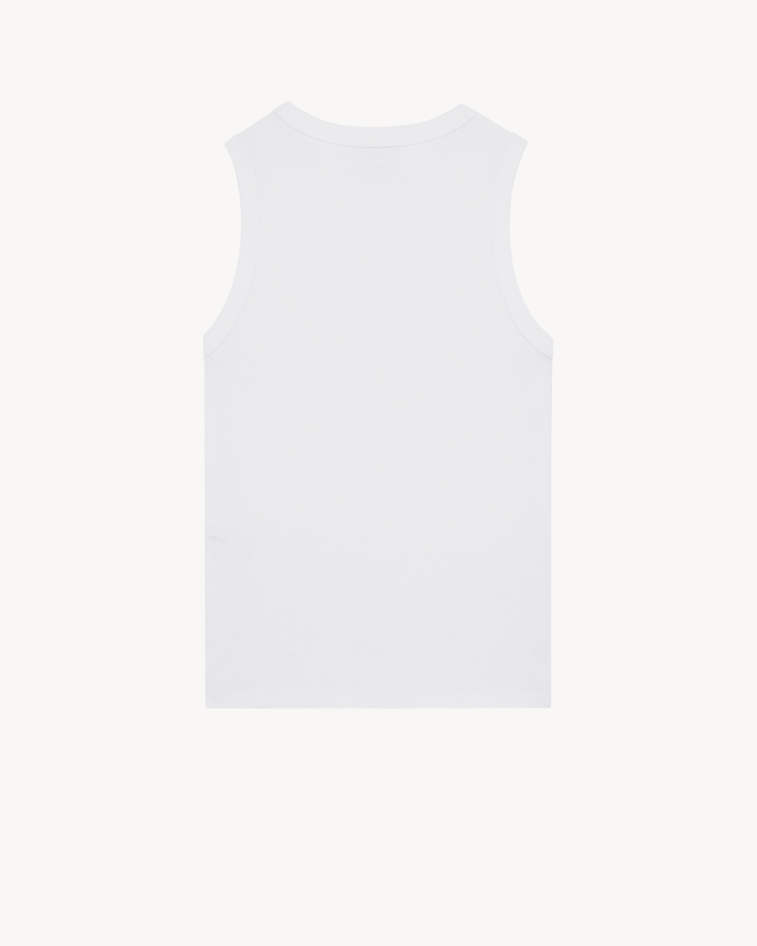 CASSANDRE tank top in ribbed cotton jersey